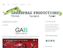 Tablet Screenshot of greenpeas.us
