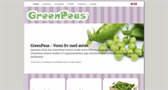Desktop Screenshot of greenpeas.dk